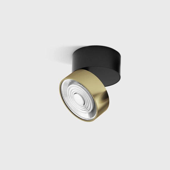 SOL SURF, D95mm, H78mm, LED 14W 4000K, чорний/латунь (02.9533.14.940.BK/BR)