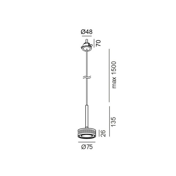 SOL MINI P NANO, D75mm, H135mm, 7W LED, 24°, 4000K, IP20, чорний/sahara beige (03.7532.7.940.BK/SBG), изображение 2