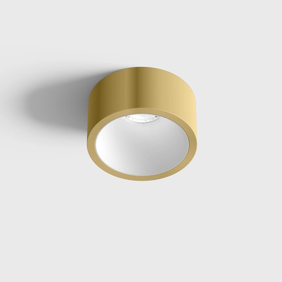 INVISIBLE MINI OUT, D55mm, H58mm, LED 6.3W, 2700K, латунь/білий (01.2203.7.927.BR/WH), зображення 3