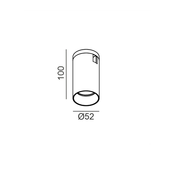 AIR_TUB M, D52mm, H100mm, LED 9W, 3000K, DIM: DALI, 0-10V, латунь (15.0510.9.930.BR), изображение 2
