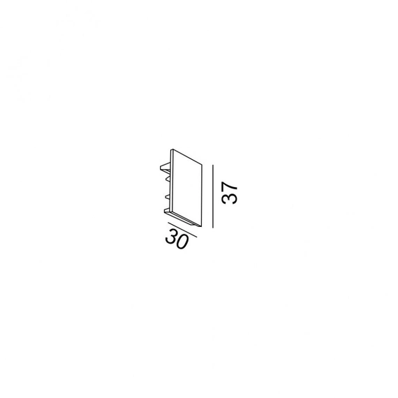 Заглушка IN_LINE SHORT END CAP, 2шт./компл., білий (06.SSCAP.WH), зображення 2