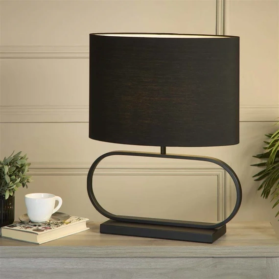Настільна лампа Searchlight SLEEK EU92101BK, изображение 3