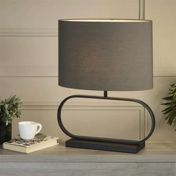 Настільна лампа Searchlight SLEEK EU92101GY, зображення 3