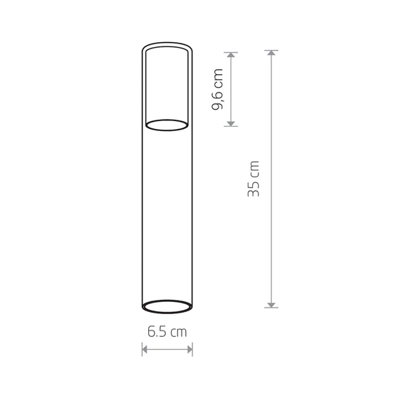 Плафон Nowodvorski 12046 Cameleon Cylinder L 10W IP20 сіро-зелений, изображение 2