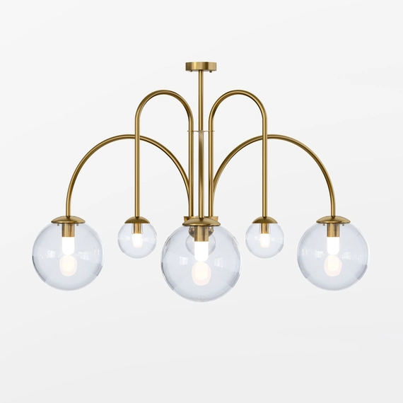 Люстра PikArt Brass&Glass 38399-1, изображение 2