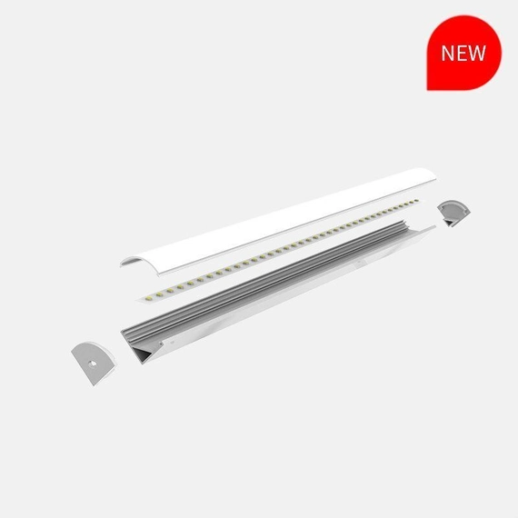 LED-профіль MLG кутовий з розсіювачем 3м (LP1010C1_3)
