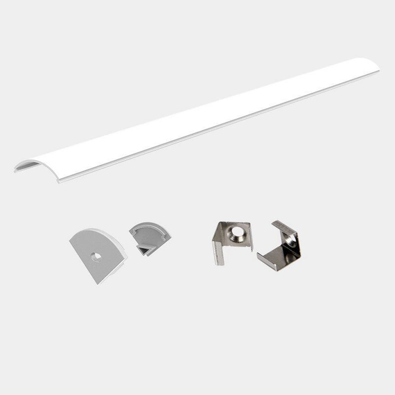 LED-профіль MLG кутовий з розсіювачем 3м (LP1010C1_3), зображення 2