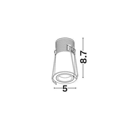 Технічний світильник вбудований Nova Luce OTTO LENS 9030687, изображение 5