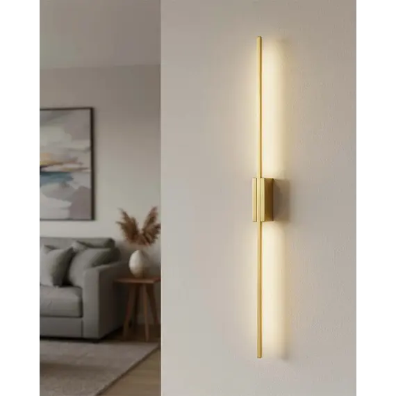 Бра, настінний світильник Goldlux 333957 Aisha LED 1x20W 4000K 2900Lm IP20 золотий, зображення 2