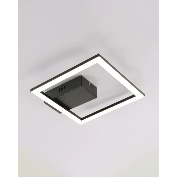 Люстра Goldlux 329738 Rita LED 1x14W 4000K 1800Lm IP20 чорна, зображення 3