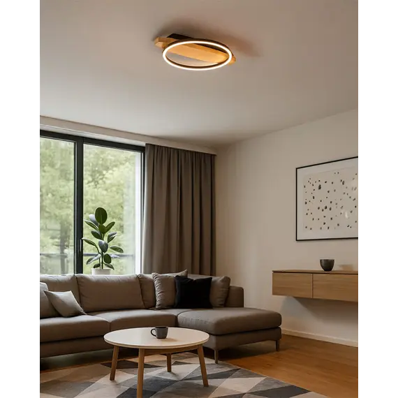 Люстра Goldlux 334237 Melisa LED 1x12W 4000K 1500Lm IP20 бежева, зображення 2