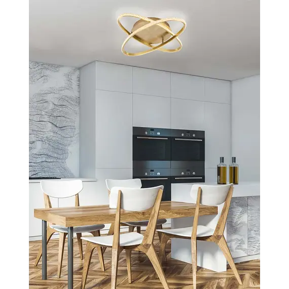 Люстра Goldlux 337856 Diana LED 1x34W 4000K 4500Lm IP20 золота, зображення 2