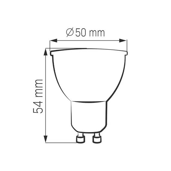 Світлодіодна лампочка Goldlux 328281 GU10 MR16 1x4.5W 4000K 450Lm IP20, изображение 2
