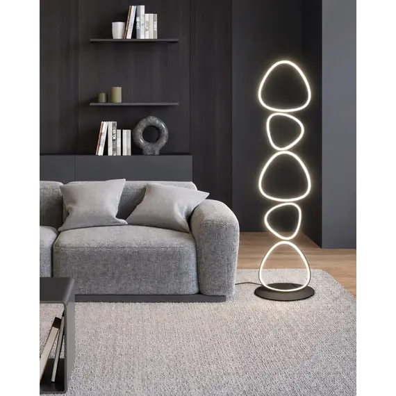 Торшер Goldlux 334084 Petra LED 1x48W 4000K 7400Lm IP20 чорний, изображение 3