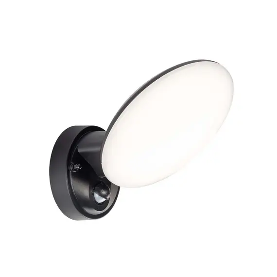 Вуличний світильник з датчиком руху Goldlux 333797 Olaf LED 1x10W 4000K 1200Lm IP44 чорний, изображение 3