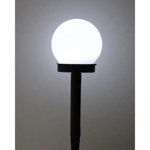 Вуличний світильник на сонячній батареї Goldlux 304711 Ball LED 6500K IP44 чорний, изображение 4