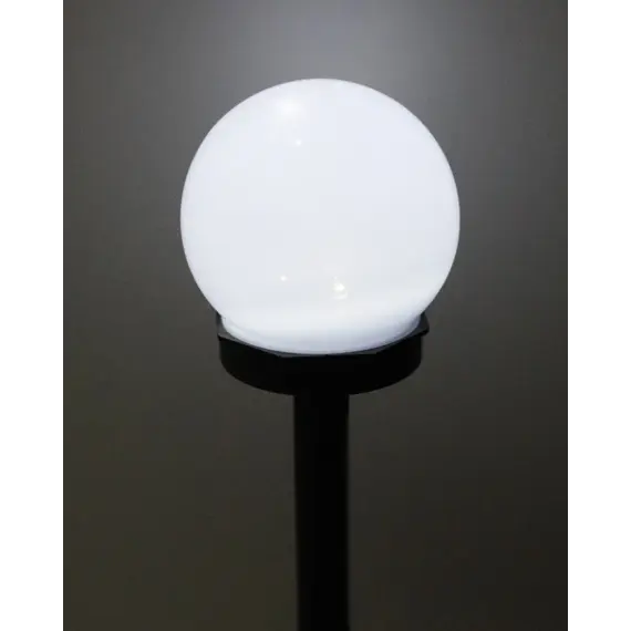 Вуличний світильник на сонячній батареї Goldlux 304711 Ball LED 6500K IP44 чорний, изображение 2