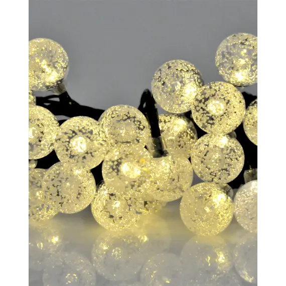 Гірлянда на сонячній батареї Goldlux 315236 Balls LED 30 2700K IP44 прозора, изображение 2