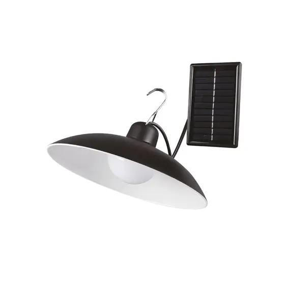 Вуличний світильник на сонячній батареї Goldlux 323132 Celina LED 1x1,8W 6000K 380Lm IP44 чорний