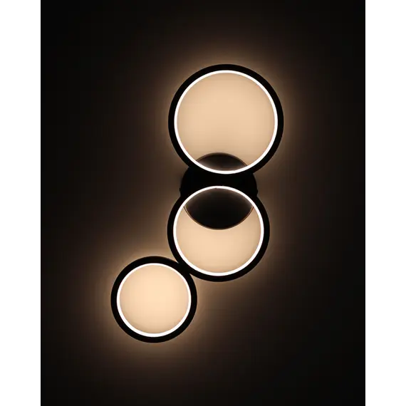 Бра, настінний світильник Goldlux 331038 Flamenco LED 1x23W 4000K 36000Lm IP20 чорний, изображение 4