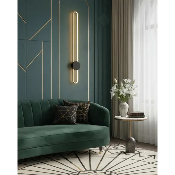 Бра, настінний світильник Goldlux 333933 Florentyna LED 1x24W 4000K 3000Lm IP20 золотий, зображення 3