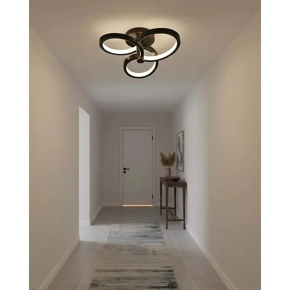 Люстра Goldlux 336002 Ribbon LED 1x12W 4000K 1700Lm IP20 чорна, изображение 5