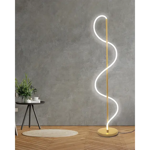 Торшер Goldlux 330192 Emma LED 1x36W 4000K 4300Lm IP20 золотий, изображение 4