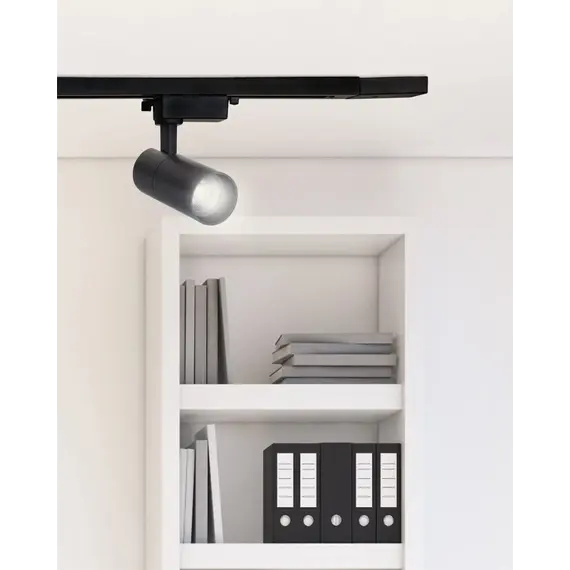 Трековий світильник Goldlux 329042 Shark LED 1x10W 4000K 850Lm IP20 чорний, зображення 2