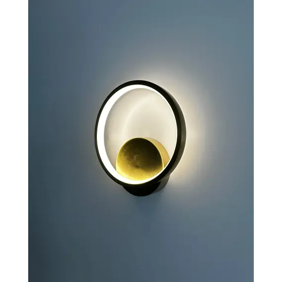 Бра, настінний світильник Goldlux 328489 Roman LED 1x11.5W 4000K 700Lm IP20 Золотий, изображение 5