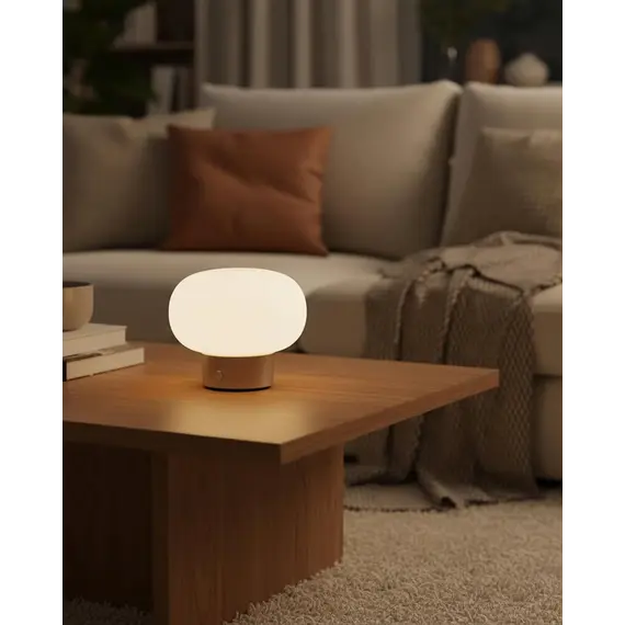 Настільна лампа з акумулятором Goldlux 329844 Latte Led 1x1.8W 2700K 150Lm IP20 Срібна, изображение 2