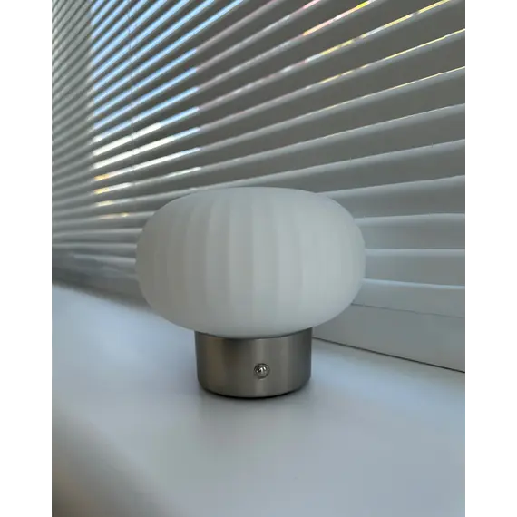 Настільна лампа з акумулятором Goldlux 329844 Latte Led 1x1.8W 2700K 150Lm IP20 Срібна, изображение 3
