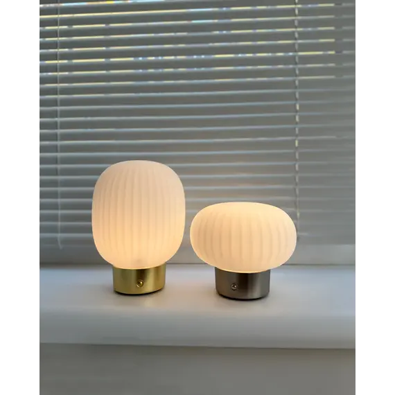 Настільна лампа з акумулятором Goldlux 329844 Latte Led 1x1.8W 2700K 150Lm IP20 Срібна, изображение 5