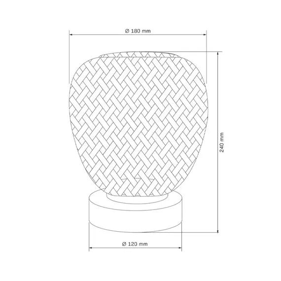Настільна лампа Goldlux 329226 Zanzibar E27 1x20W IP20 Чорний, изображение 5