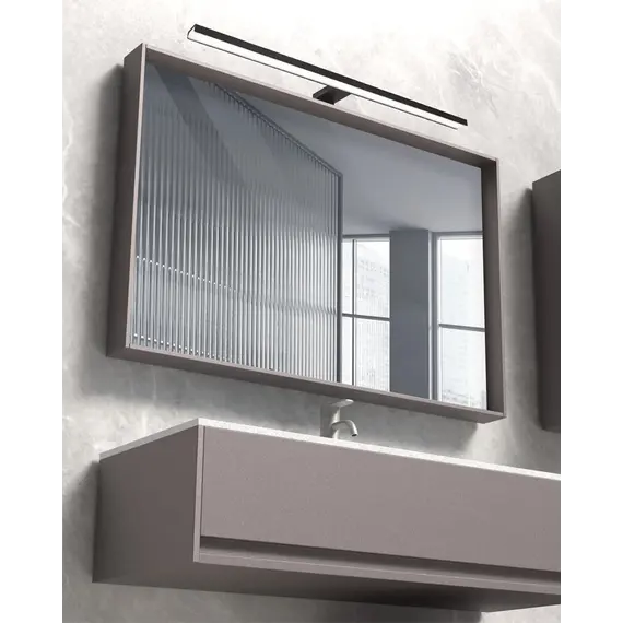 Світильник підсвітка для дзеркала Goldlux 328595 Samos Led 60 1x12W 4000K 1350Lm IP44 Чорний, зображення 2