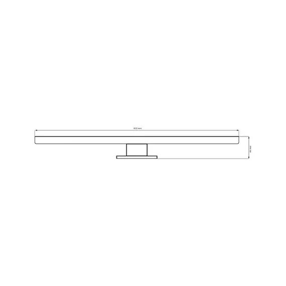 Світильник підсвітка для дзеркала Goldlux 328595 Samos Led 60 1x12W 4000K 1350Lm IP44 Чорний, зображення 4
