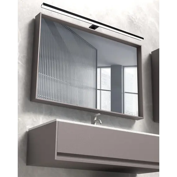 Світильник підсвітка для дзеркала Goldlux 328601 Samos Led 90 1x15W 4000K 1650Lm IP44 Чорний, зображення 2
