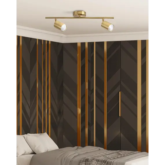 Спот Goldlux 327260 Goldi GU10 2x10W IP20 Gold, изображение 3