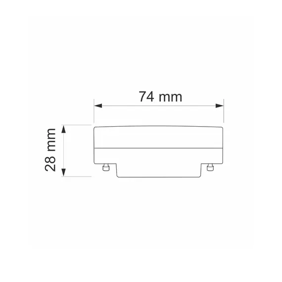 Лампа Goldlux 327055 Led GX53 1x6W 4000K 660Lm Wh, изображение 2