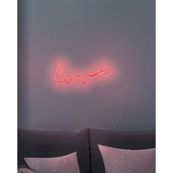 Світильник Goldlux 327116 Neon Love Led 1x3W USB 5V DC 1A IP20 Wh, зображення 3