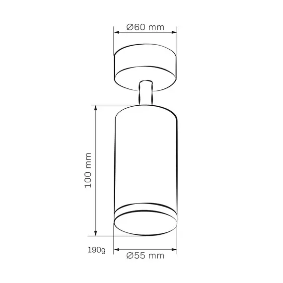 Спот Goldlux 324788 Turyn GU10 1x10W IP20 WH, изображение 5