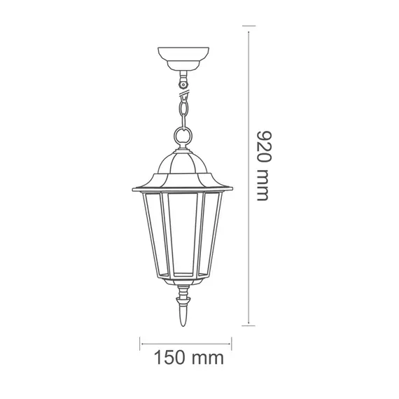 Уличный светильник Goldlux 202178 Liguria E27 1x20W IP43 PT, изображение 3