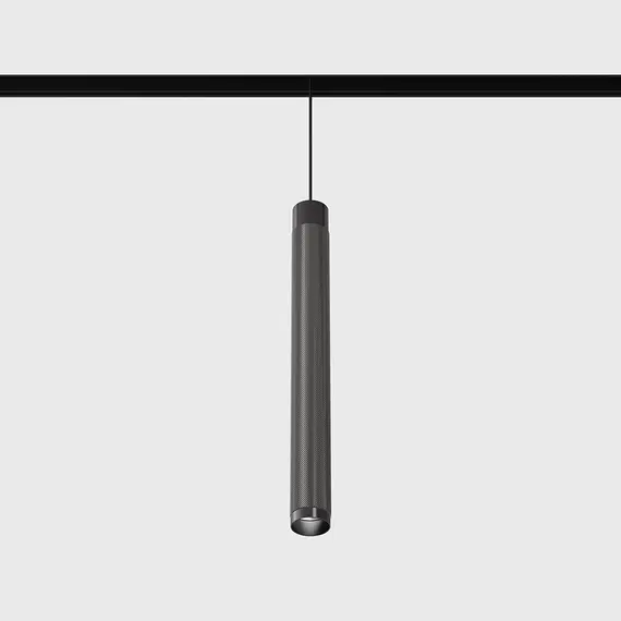Підвісний світильник IN_LINE TUB S P 300, D30mm, H300mm, CREE LED 7W, 4000K, 610Lm, 50°, CRI>90, 48V, 4-х провідний DIM DALI, IP20, титановий/чорний