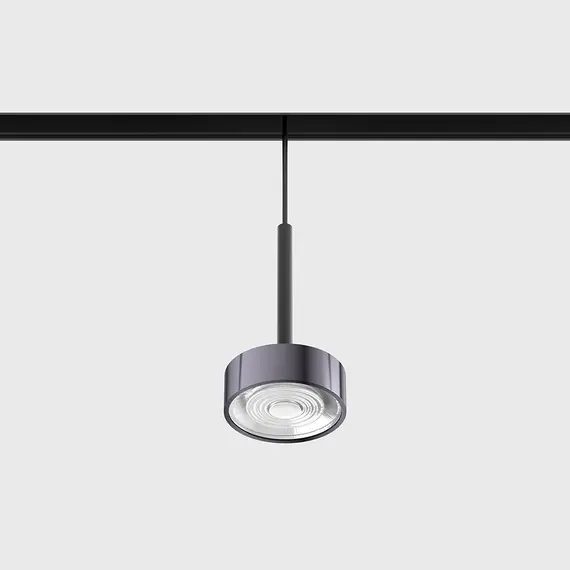 Підвісний світильник IN_LINE SOL MINI P, D75mm, H135mm, LED 7W, 610Lm, 3000K, 24°, CRI>90, 48V, 4-х провідний DIM DALI, IP20, діамантово-чорний/чорний