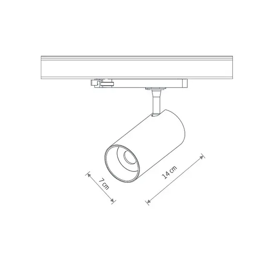 Трековий світильник Nowodvorski 12303 CTLS Spot LED 1x25W 4000K IP20 чорний, изображение 3