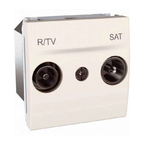 Розетка телевізійна поодинока ТV-R-SAT 2-м. Unica слонова кістка MGU3.454.25
