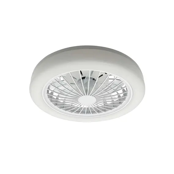 Люстра з вентилятором, стельовий світильник із пультом Goldlux 341310 Zambia LED 1x24W 3000K/4000K/6500K+RGB 3200Lm IP20 біла
