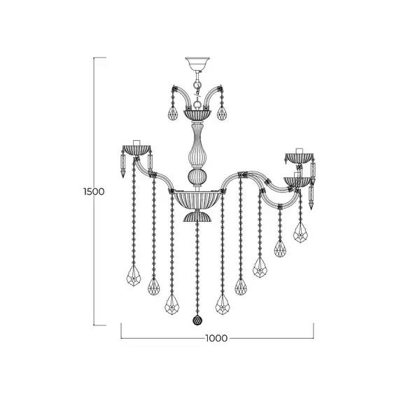 Люстра Zuma Line CHATEAU (17801/10+5-GLD), изображение 2