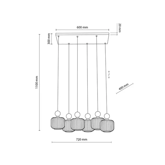 Підвісний світильник TK-Lighting BALLO 11052, изображение 9