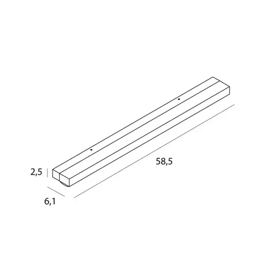 Бра MAXlight TRIO W0408D, 60 см, 4000 К, изображение 2