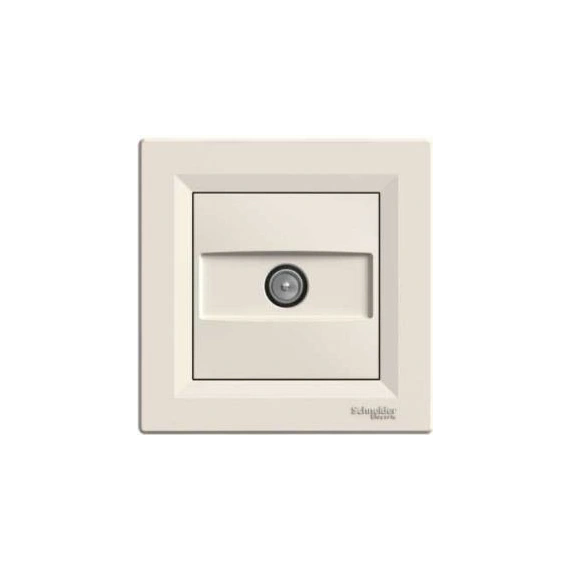 Розетка TV концевая (1 дБ) Asfora, (крем) EPH3200123